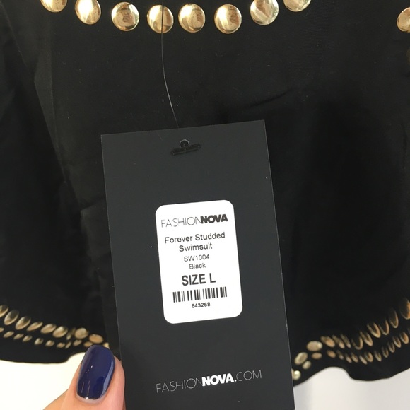 Fashion Nova Forever Studded Swimsuit - Picture 5 of 6